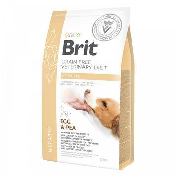 Корм сухой Brit Grain VetDiet Dog Hepatic для собак с болезнью печени с яйцом горохом бататом и гречкой 2 кг (8595602528165) S1111151948 фото