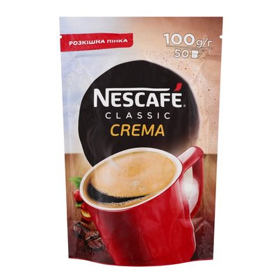 Кава Nescafe Classic Crema розчинна 100 г (7613036402545) 000077170 фото