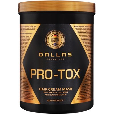 Крем-маска для відновлення структури волосся Dallas Hair Pro-tox з колагеном і гіалуроновою кислотою 1 л (4260637723215) В00284201 фото