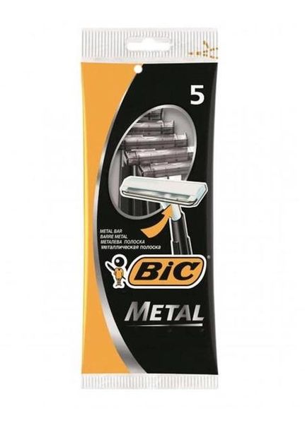 Набор бритв Bic Metal без сменных катриджей 5 шт (3086125705416) В00148663 фото