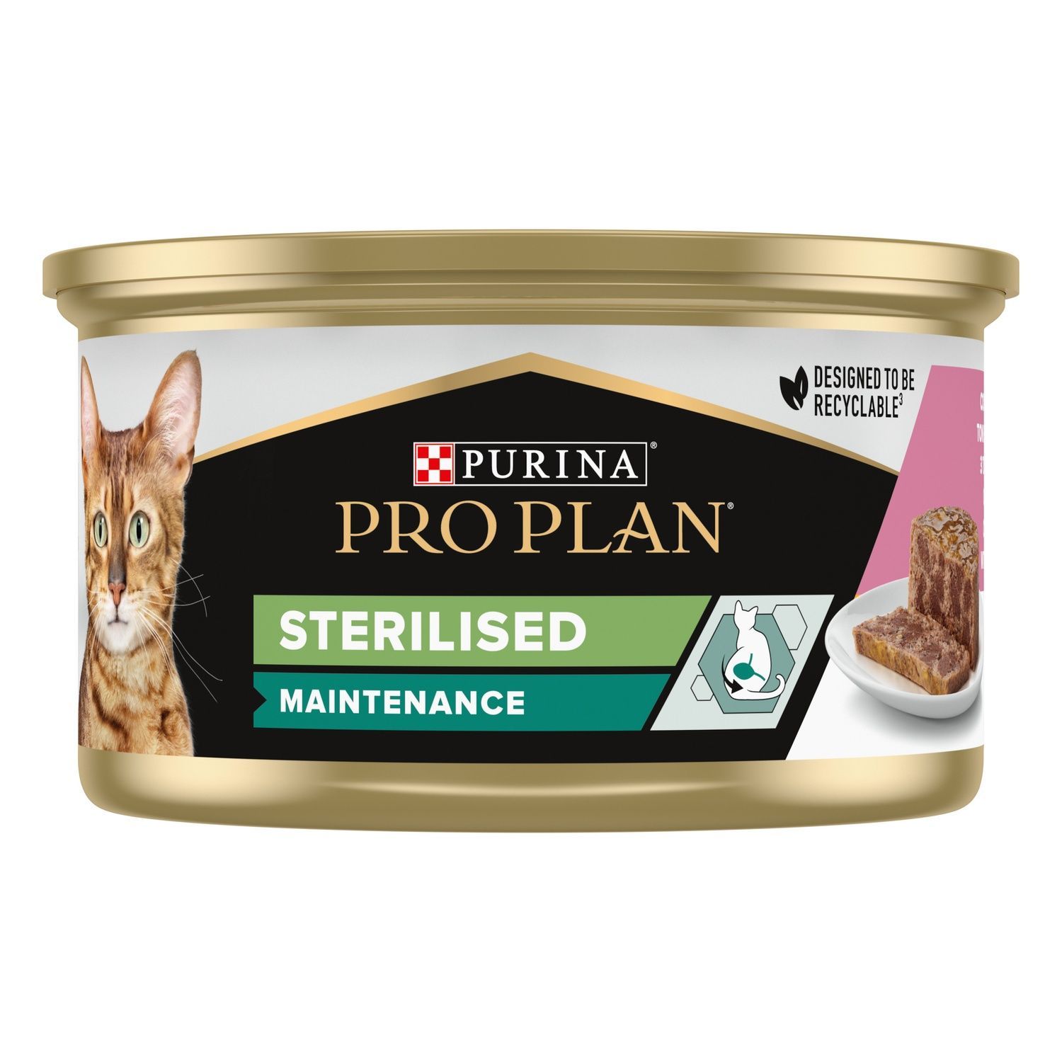 Влажный корм для кошек Purina Pro Plan Sterilised Maintenance кусочки в паштете с тунцем и лососем 85 г. (8445290173287) 000080737 фото
