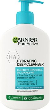 Зволожуючий гель Garnier Pure Active для інтенсивного очищення шкіри обличчя, схильної до недоліків 250 мл (3600542488068) В00304798 фото