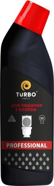 Активный гель для чистки унитазов TURBOчист Professional с хлором 1 л (4820178063937) В00143355 фото