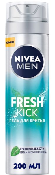 Гель для гоління Nivea Men Fresh Kick 200 мл (4005900841148) В00280895 фото