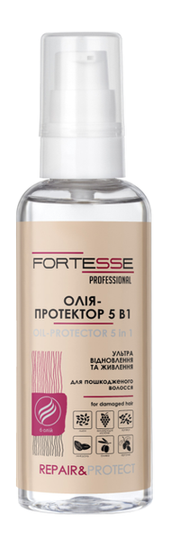 Масло 5 в 1 Fortesse Pro Repair & Protect восстановительное для сухих поврежденных волос 60 мл (4823115501523) В00301942 фото