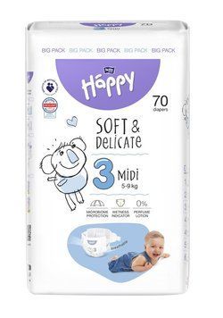 Подгузники детские одноразовые Bella Happy Baby Midi 5-9 кг 70 шт (5900516605407) В00314169 фото