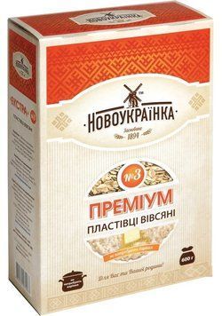 Хлопья овсяные Новоукраинка нежные №3 600 г. (4820181070083) 000089697 фото