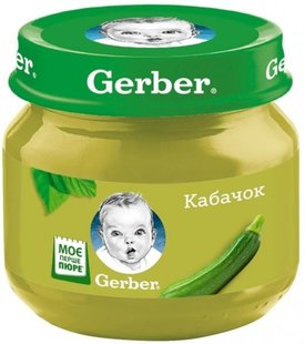 Пюре Gerber овощное кабачок с 6 месяцев 80 г (7613287348036) В00138412 фото