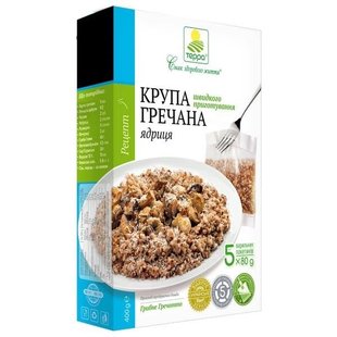 Крупа Терра Гречневая Ядрица Коробка 5*80г (4820015732491) 000009912 фото