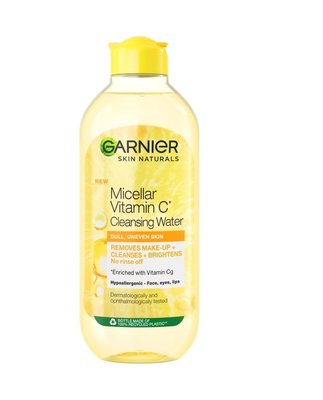 Міцелярна вода Garnier Skin Naturals з вітаміном С для тьмяної шкіри обличчя з ефектом сяяння 400 мл (3600542467681) В00297308 фото