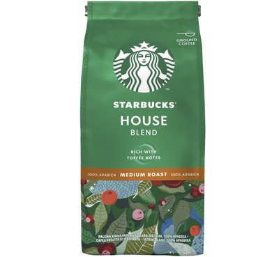 Кава Starbucks Хаус Бленд натуральна смажена мелена 200 г (7613036932110) 000070258 фото