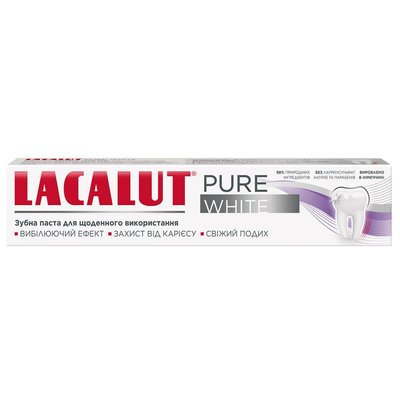 Зубна паста Lacalut Pure White 75 мл (4016369696767) В00305370 фото