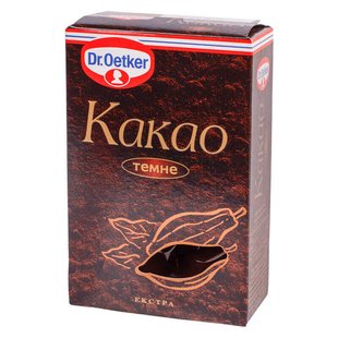 Какао Dr.Oetker Порошок Темное 100 г (5941132015799) 000073264 фото