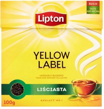 Чай Lipton Yellow Label Черный листовой 100 г (8718114822877) 000074454 фото