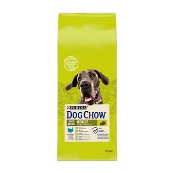 Сухой корм Dog Chow Large Breed для собак больших пород от 2 лет с индейкой 14 кг (7613034487926) 000030009 фото