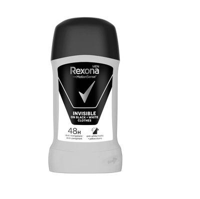 Антиперспирант-карандаш Rexona Men Невидимый на черной и белой одежде 50 г (96097335) В00306036 фото