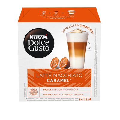 Кава в капсулах NESCAFE Dolce Gusto Latte Macchiato Caramel 16 шт 145.6 г (7613037788228) 000074376 фото