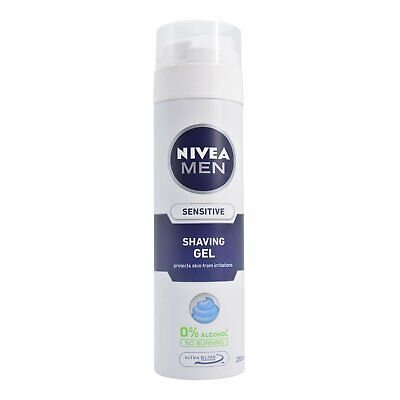 Гель для гоління Nivea Men для чутливої шкіри з екстрактом ромашки 200 мл (5025970023243) В00279863 фото