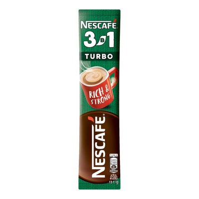 Кофе растворимый Nescafe Turbo 3в1 20пак*13г (7613036116107) 000078478 фото