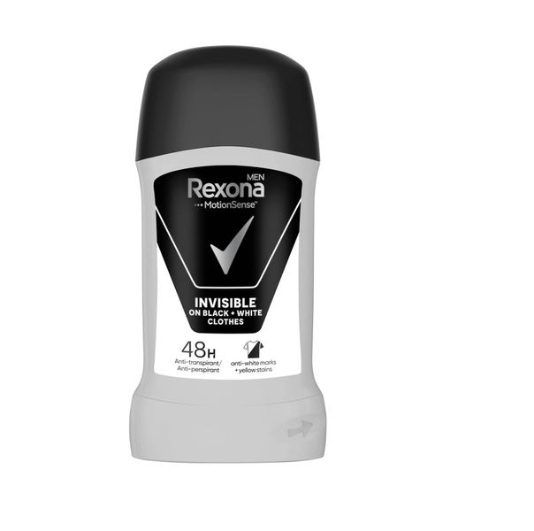 Антиперспирант-карандаш Rexona Men Невидимый на черной и белой одежде 50 г (96097335) В00306036 фото