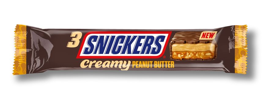 Батончик Snickers Creamy арахісове масло 75 г (5900951286612) 000069802 фото