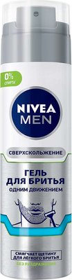 Гель для гоління Nivea Men Одним рухом формула для легкого гоління 200 мл (4005900649874) В00283734 фото