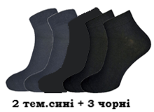 Шкарпетки чоловічі ТМ Nova модель Sport, темно-сині, р.25-27 (4823113600211) В00138648 фото
