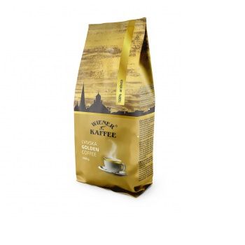 Кава в зернах Віденська кава Lvivska Golden Coffee Зерно 1кг (4820000373906) 000069270 фото
