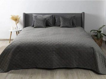 ТЭП Покрывало ТЭП "VELOUR" 180*240 см 1шт, Синий/Ромб круглый, 2000008880824 В00328542 фото