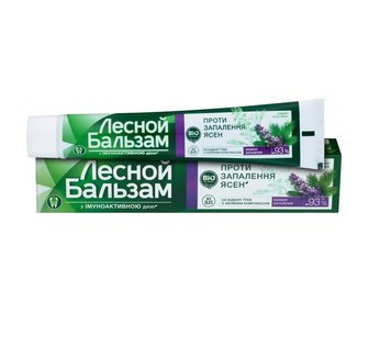 Зубна паста Лісовий бальзам При запалення ясен 75 мл (6221048409912) В00302400 фото