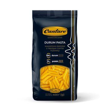 Макарони Cantare Пенне Рігате 400г (4820245300293) 000071644 фото