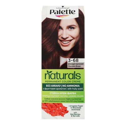 Фарба для волосся Palette Naturals 3-68 Шоколадно-каштановий 110 мл (3838824171548) В00292105 фото
