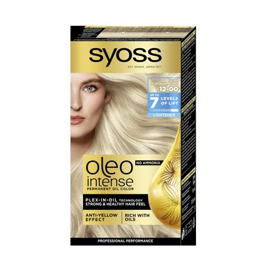Фарба для волосся SYOSS Oleo Intense 12-00 Платиновий блонд екстра 115 мл (4015100188578) В00045984 фото