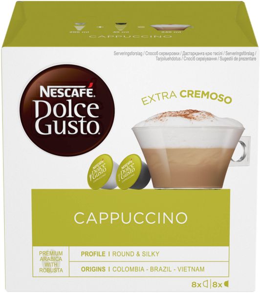 Кава в капсулах NESCAFE Dolce Gusto Cappuccino 16 шт 186.4 г (7613036305648) 000035099 фото