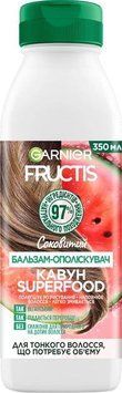 Бальзам-ополіскувач для тонкого волосся Garnier Fructis Superfood Соковитий кавун 350 мл (3600542389228) В00099461 фото