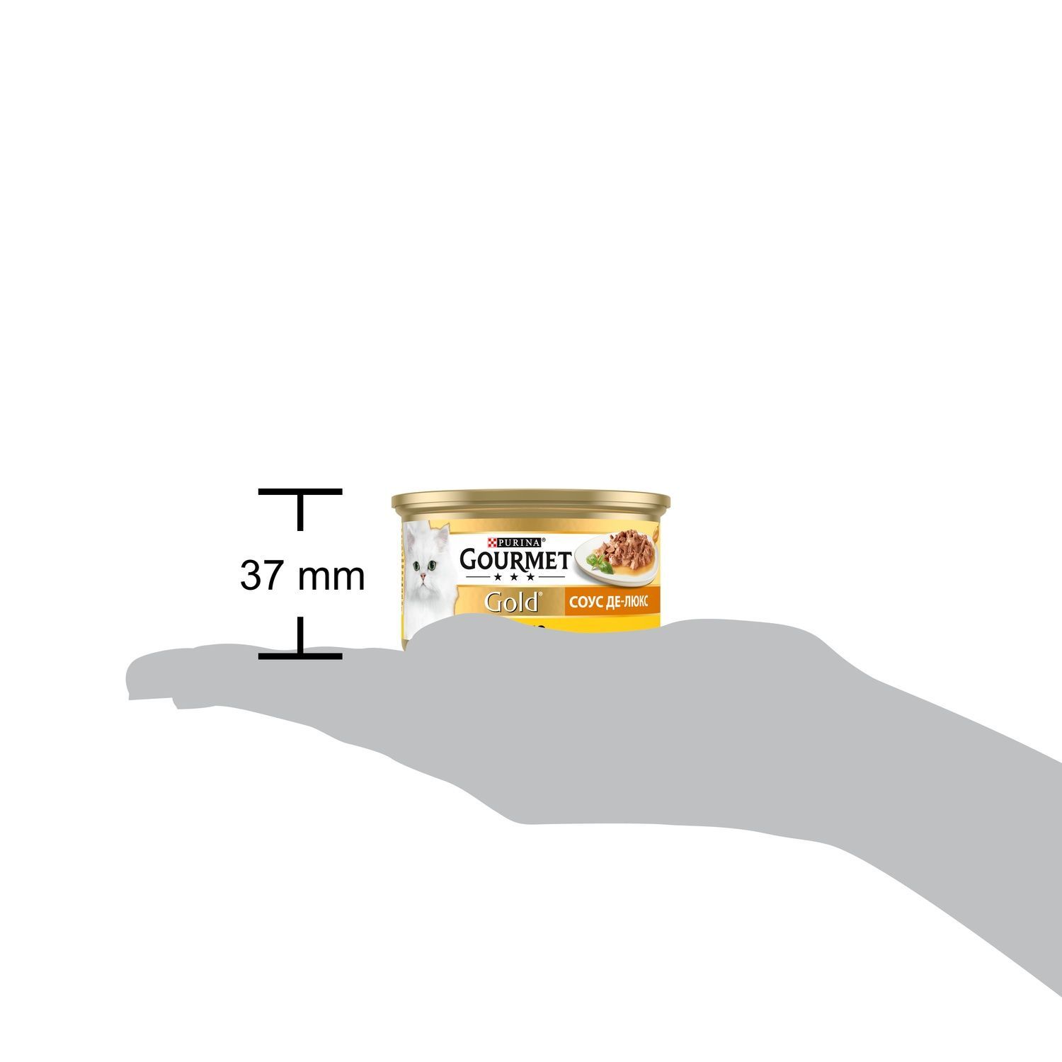 Вологий корм Gourmet Gold для котів соус де-люкс курка 85 г (7613036705103) 000079912 фото