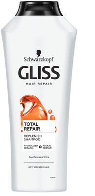 Шампунь Gliss Kur Total Repair для сухого та пошкодженого волосся 400 мл (9000100549493) В00097864 фото