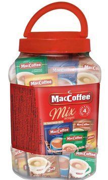 Кавовий напій MacCoffee Mix асорті 3в1 розчинний 4 аромати 18 г х 48 шт. (8887290120197) 000085732 фото
