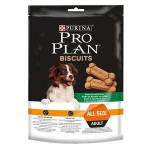 Сладость для взрослых собак Purina Pro Plan Biscuits печенье с ягненком и рисом 400 г (8711639251986) 000073294 фото