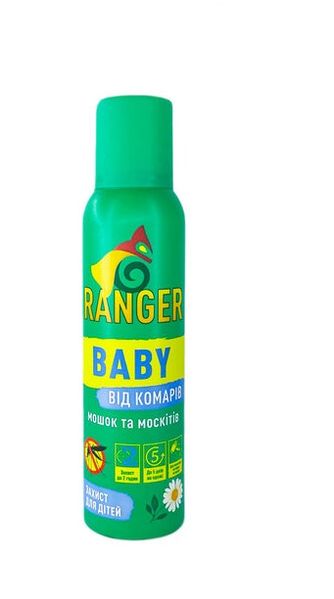 Аерозоль від комарів універсальний Ranger Baby 150мл (4820268100306) В00303251 фото