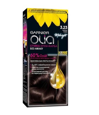 Фарба для волосся Garnier Olia 3.23 Чорна кава 112 мл (3600542404839) В00137963 фото