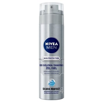 Гель для гоління Nivea Men срібний захист 200 мл (4005808540372) В00280145 фото