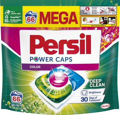 Капсулы для стирки Persil Color Power Caps 66 шт (9000101564211) В00300720 фото
