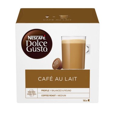 Кофе в капсулах NESCAFE Dolce Gusto Cafe Au Lait 16 шт 160 г (7613033174667) 000074792 фото