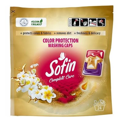 Капсули для прання Sofin Complete Care& Color 24 шт (5900931033526) 000076788 фото