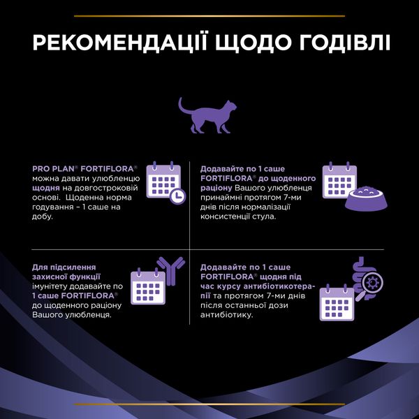 Пробиотик PRO PLAN FortiFlora для кошек и котят, для пищеварения и укрепления иммунитета 30х1 г(8445290040794) 000075717 фото