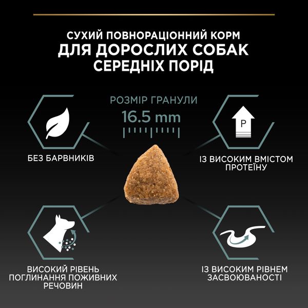 Сухой корм для собак Purina Pro Plan Medium с ягненком 14 кг (7613035214774) 000073590 фото