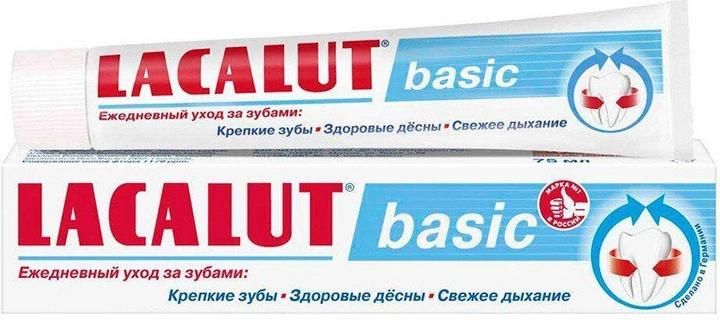 Зубная паста Lacalut basic Чувствительные зубы 75 мл (4016369693155) В00297630 фото