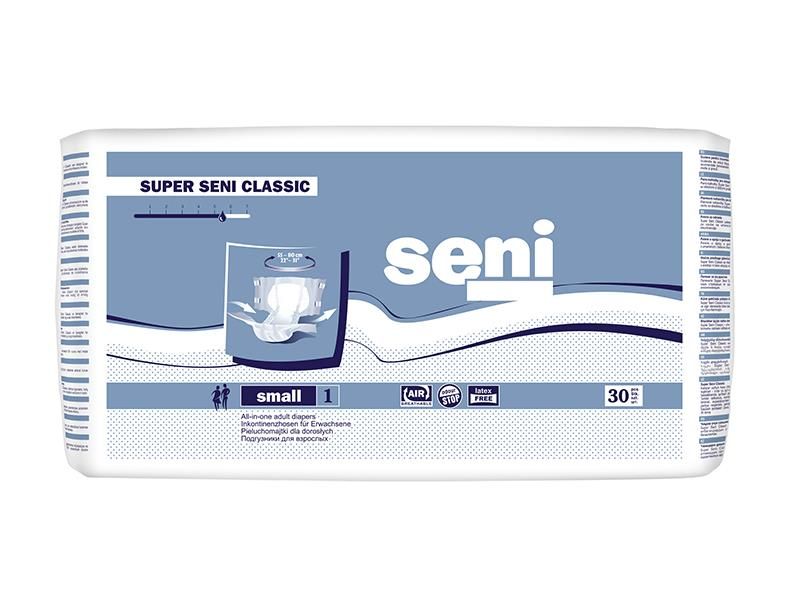 Підгузки для дорослих Seni Classic small 30 шт. (5900516696399) В00189895 фото