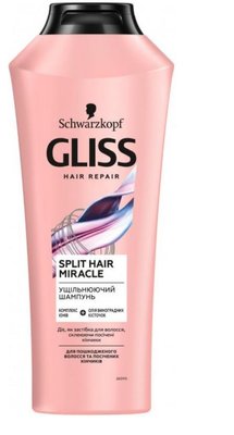 Шампунь Gliss Kur Split Hair Miracle для пошкодженого волосся 400 мл (4015100404685) В00098473 фото